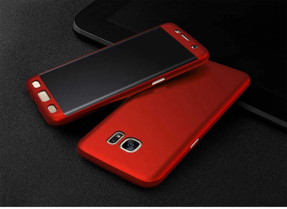 Zore Galaxy ile uyumlu S8 Kılıf 360 3 Parçalı Rubber Kapak ürün görseli 1