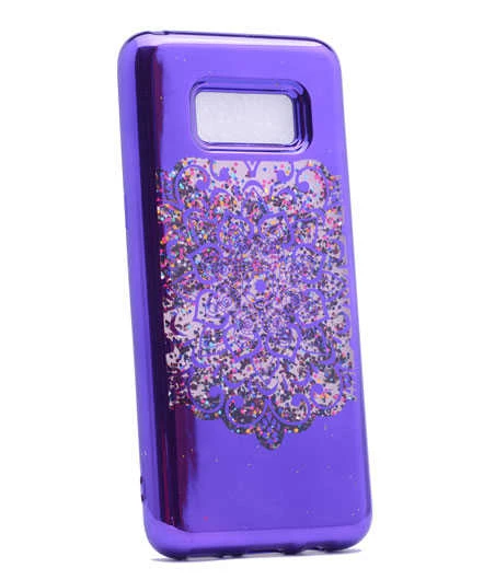 Zore Galaxy ile uyumlu S8 Kılıf Lazer Çiçekli Sıvılı Silikon ürün görseli 1