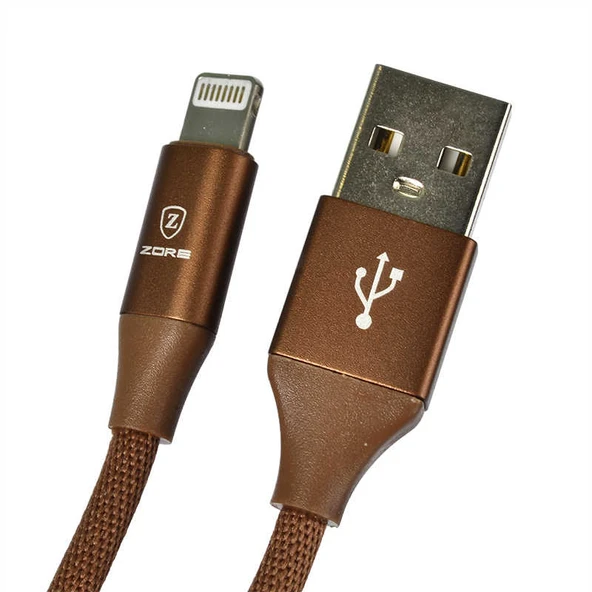 Zore Metal Uçlu Lightning Usb Kablo ürün görseli 1