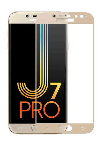 Zore Galaxy ile uyumlu J730 Pro Kenarları Kırılmaya Dayanıklı Cam Ekran Koruyucu ürün görseli 1
