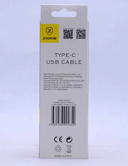 Zore Gold Type-C Usb Kablo Z-04 - Resim 2