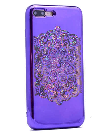 Zore Apple ile uyumlu iPhone 6 Kılıf Lazer Çiçekli Sıvılı Silikon ürün görseli 1