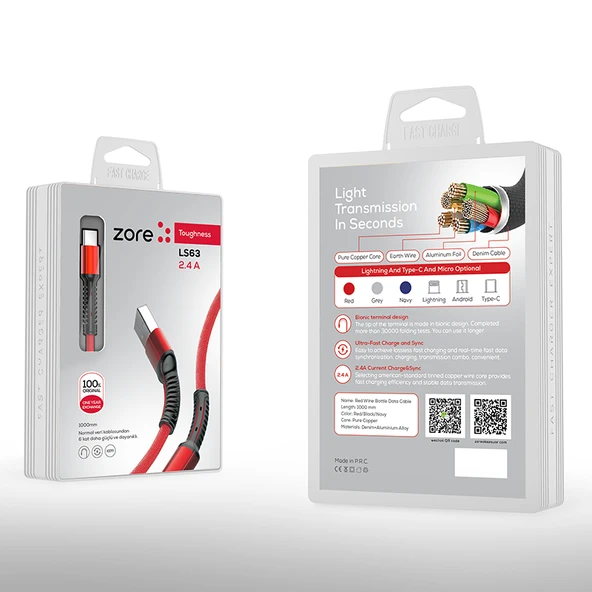 Zore LS63 Micro Usb Kablo ürün görseli 1