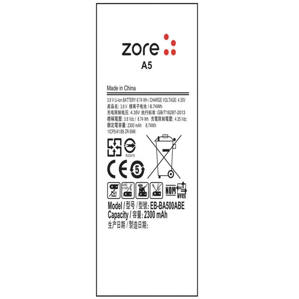 Galaxy A5 Zore Tam Orjinal Batarya ürün görseli 1
