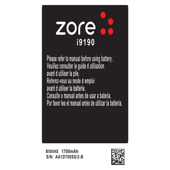 Zore Galaxy ile uyumlu S4 Mini A Kalite Uyumlu Batarya ürün görseli 1