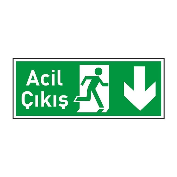 ACİL ÇIKIŞ LEVHASI AŞAĞI ürün görseli 1