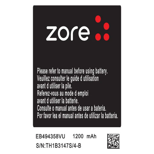 Zore Galaxy ile uyumlu Gio S5660 A Kalite Uyumlu Batarya ürün görseli 1
