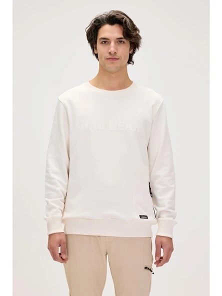 Badbear Marlow Beyaz Erkek Sweatshirt ürün görseli 1