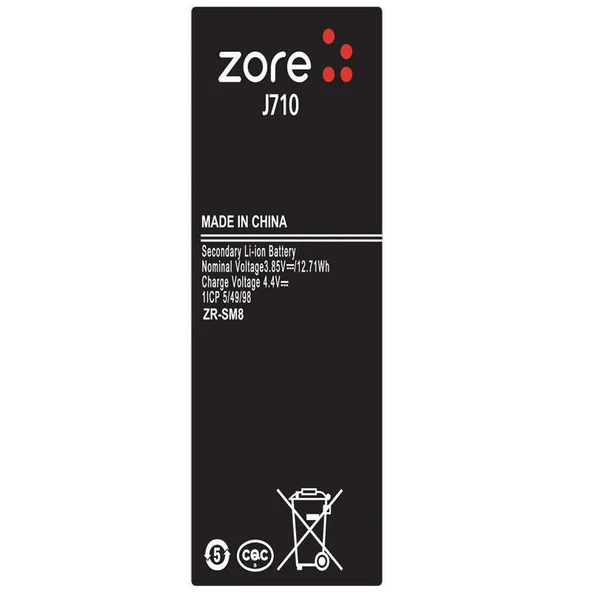 Zore Galaxy ile uyumlu J7 2016 A Kalite Uyumlu Batarya ürün görseli 1