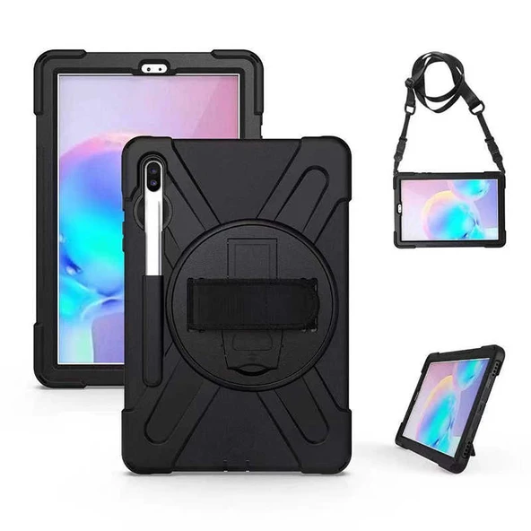 Zore Galaxy ile uyumlu Tab S6 T860 Kılıf Defender Tablet Silikon ürün görseli 1