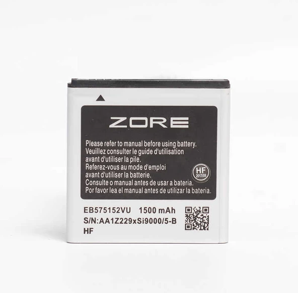 Zore Galaxy ile uyumlu S İ9000 A Kalite Uyumlu Batarya ürün görseli 1