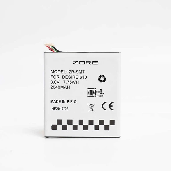 Zore HTC Desire 610 A Kalite Uyumlu Batarya ürün görseli 1