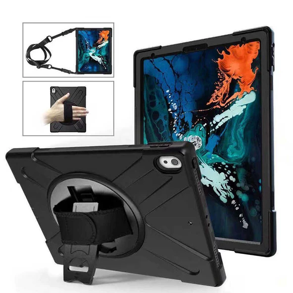 Zore Apple ile uyumlu iPad Pro 12.9 2018 (3.Nesil) Kılıf Defender Tablet Silikon ürün görseli 1