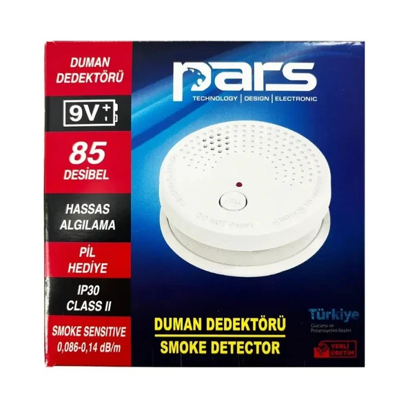 PİLİ DUMAN DEDEKTÖRÜ PARS - Resim 2