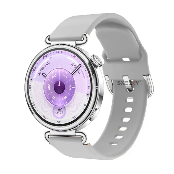Huawei Watch GT6 41mm İle Uyumlu Yumuşak PureLux Soft Tokalı Silikon Kordon  Gri ürün görseli 1
