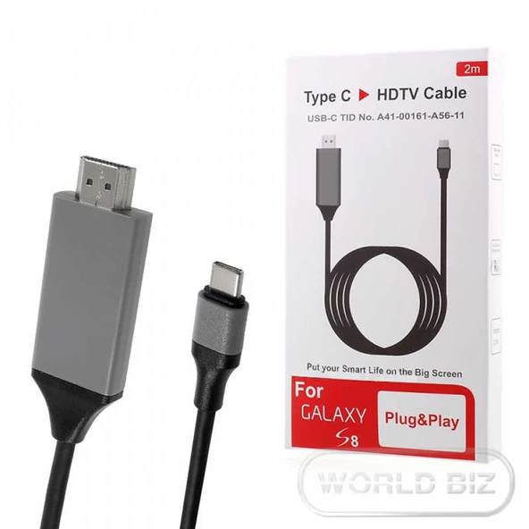 Zore Type-C HDMI Kablo Kırmızı Kutulu ürün görseli 1