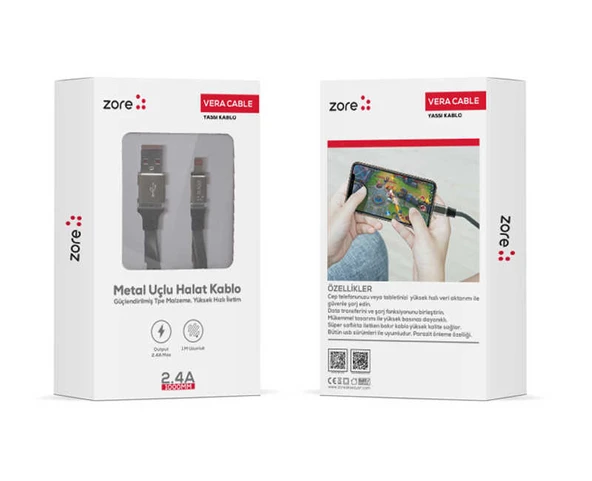 Zore Lightning Vera Usb Kablo - Resim 12
