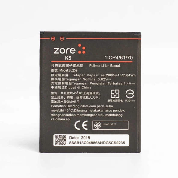 Zore Lenovo ile uyumlu Vibe K5 A Kalite Uyumlu Batarya ürün görseli 1