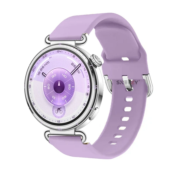 Huawei Watch GT6 41mm İle Uyumlu Yumuşak PureLux Soft Tokalı Silikon Kordon  Lila ürün görseli 1
