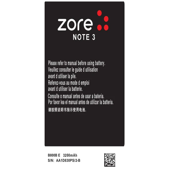 Zore Galaxy ile uyumlu Note 3 3200 Mah A Kalite Uyumlu Batarya ürün görseli 1
