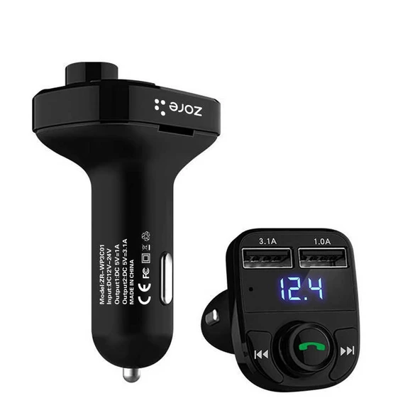 Zore ZR-WP3C01 Bluetooth Transmitter Mp3 Araç Şarjı ürün görseli 1