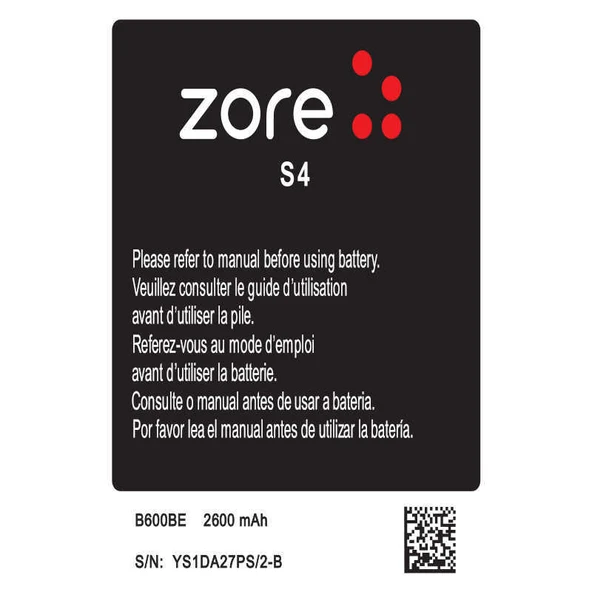 Zore Galaxy ile uyumlu S4 2600 Mah A Kalite Uyumlu Batarya ürün görseli 1