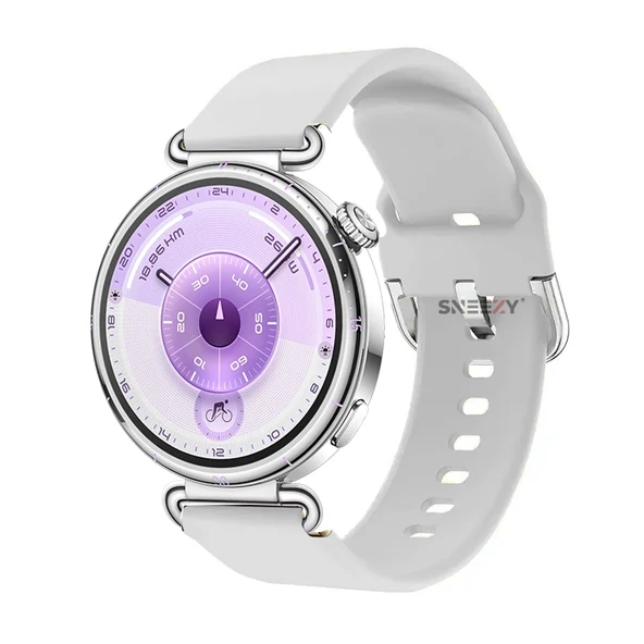 Huawei Watch GT6 41mm İle Uyumlu Yumuşak PureLux Soft Tokalı Silikon Kordon  Beyaz ürün görseli 1
