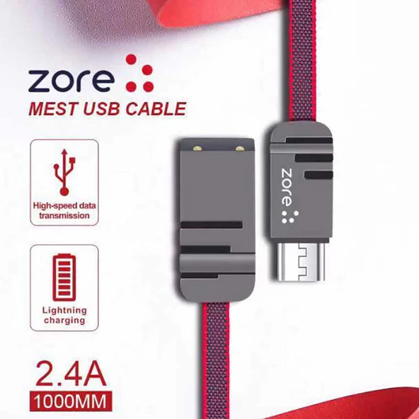 Zore Mest Micro Usb Kablo 1M - Resim 10