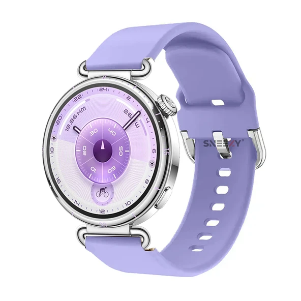 Huawei Watch GT6 41mm İle Uyumlu Yumuşak PureLux Soft Tokalı Silikon Kordon  Lavanta ürün görseli 1