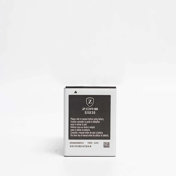 Zore Galaxy ile uyumlu Ace S5830 A Kalite Uyumlu Batarya ürün görseli 1