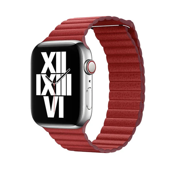Zore Apple ile uyumlu Watch 38mm KRD-09 Deri Lop Kordon ürün görseli 1