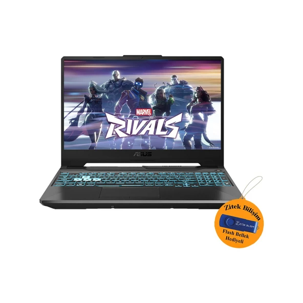 Tuf Gaming A15 Ryzen 5 7535HS 32 GB 1 Tb SSD RTX3050 15.6" 144Hz Freedos Taşınabilir Bilgisayar FA506NC-HN048 ZI704 + Zitek 16 GB Flash Bellek ürün görseli 1