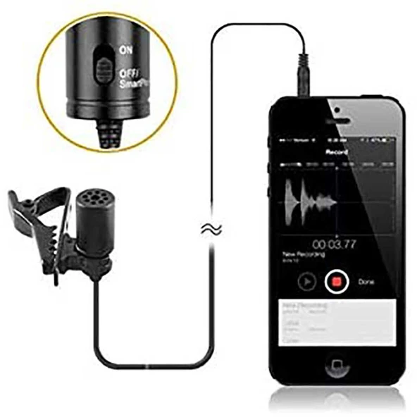 Zore DC-C1 Canlı Yayın Yaka Mikrofon - Resim 2