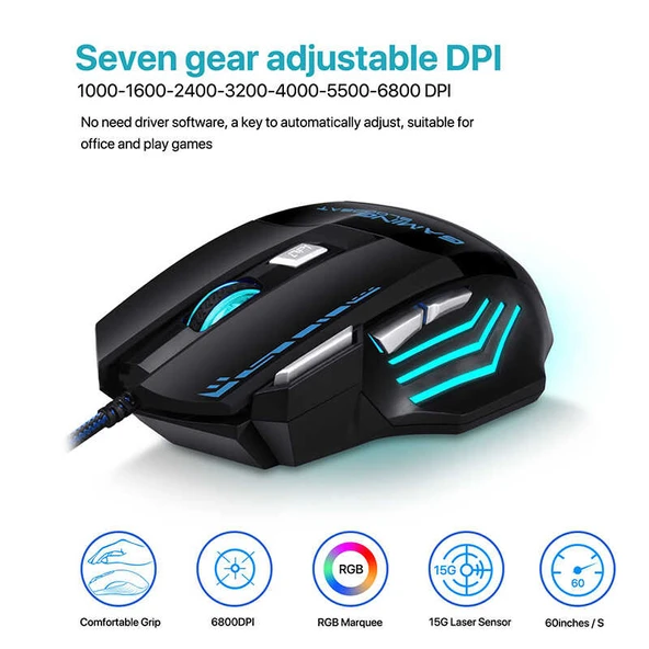Zore GM02 Oyuncu Mouse - Resim 4
