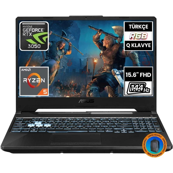 Tuf Gaming A15 FA506NC-HN050A3 Ryzen5 7535HS 16GB 512SSD RTX3050 15.6" Fullhd Freedos Taşınabilir Bilgisayar-CNT004 ürün görseli 1