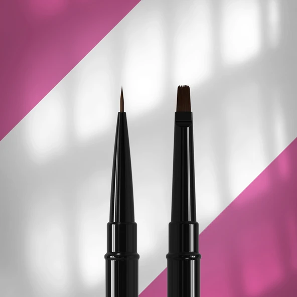 Staleks Çift Uçlu Sentetik Nail Art Liner Çizim ve Jel Fırçası 7-7mm NBE-01/04 ürün görseli 1