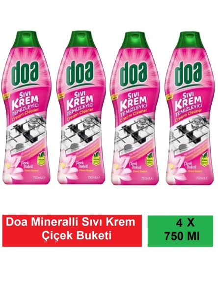 Doa Sıvı Krem Mineralli Çiçek Buketi 750 Ml Vegan x 4 Adet ürün görseli 1