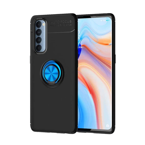 Zore Oppo ile uyumlu Reno 4 Pro 4G Kılıf Ravel Silikon Kapak ürün görseli 1