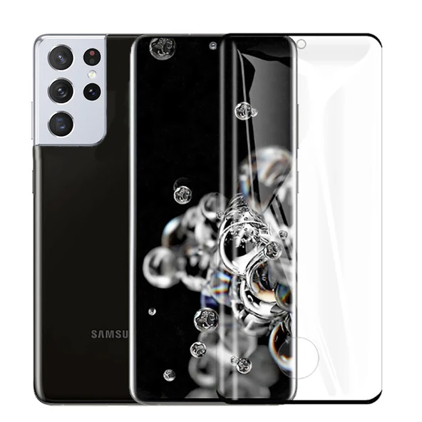 Zore Galaxy ile uyumlu S21 Ultra Süper Pet Ekran Koruyucu Jelatin ürün görseli 1