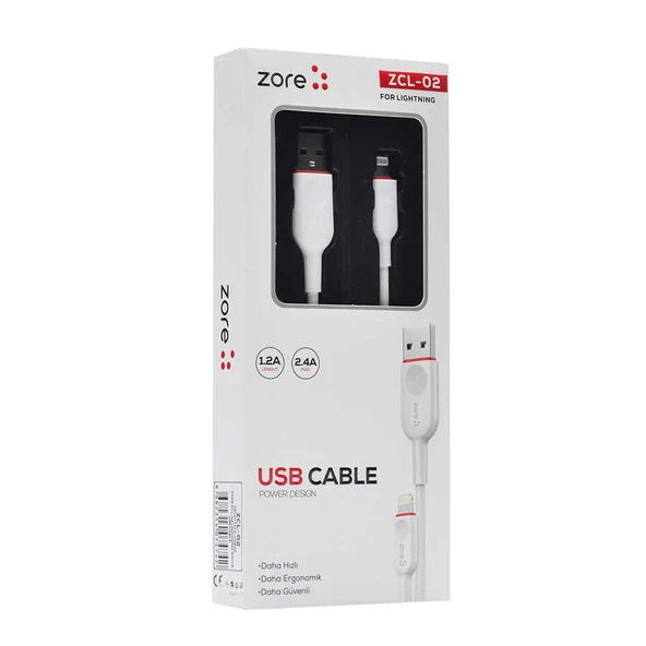 Zore ZCL-02 Lightning Usb Kablo ürün görseli 1