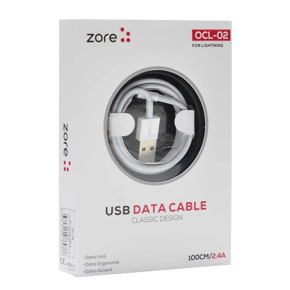 Zore OCL-02 Lightning Usb Kablo - Resim 5