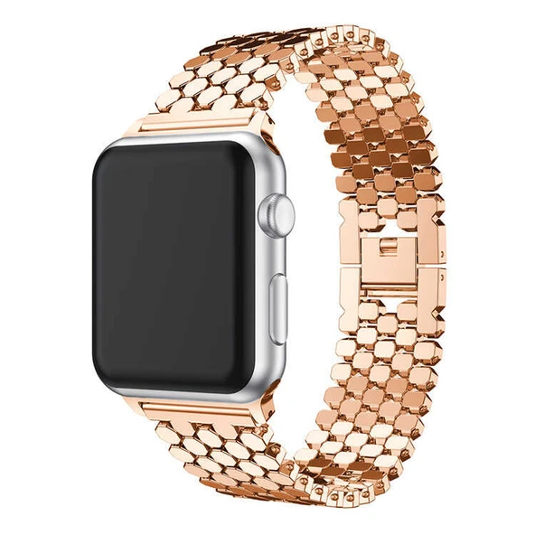 Zore Apple ile uyumlu Watch 42mm KRD-30 Metal Kordon ürün görseli 1