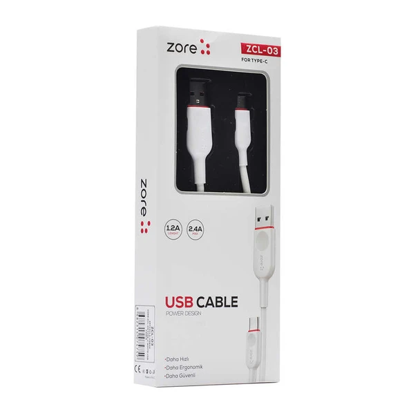 Zore ZCL-03 Type-C Usb Kablo ürün görseli 1