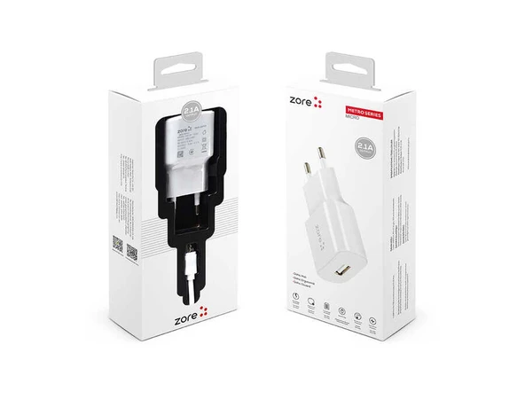 Zore Metro Serisi ZR-TC01 Micro 2 in 1 Şarj Seti ürün görseli 1