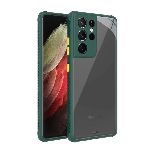 Zore Galaxy ile uyumlu S21 Ultra Kılıf ​​Kaff Kapak ürün görseli 1