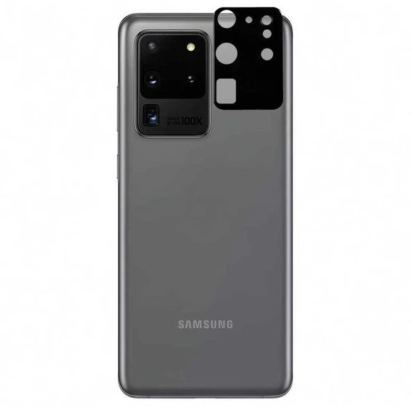 Zore Galaxy ile uyumlu S20 Ultra 3D Kamera Camı ürün görseli 1