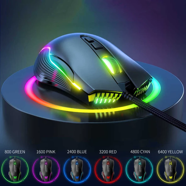 Zore Onikuma CW905 RGB Oyuncu Mouse - Resim 10