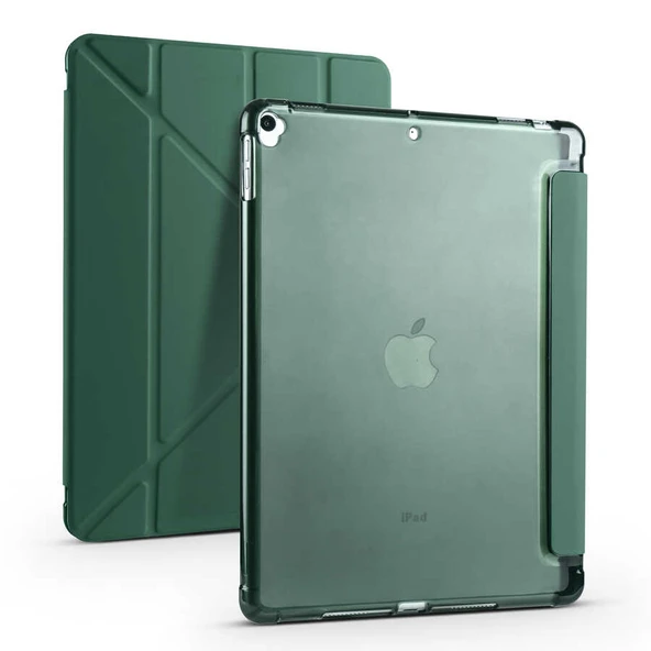Zore Apple ile uyumlu iPad 10.2 2021 (9.Nesil) Kılıf Tri Folding Kalem Bölmeli Standlı Kılıf ürün görseli 1