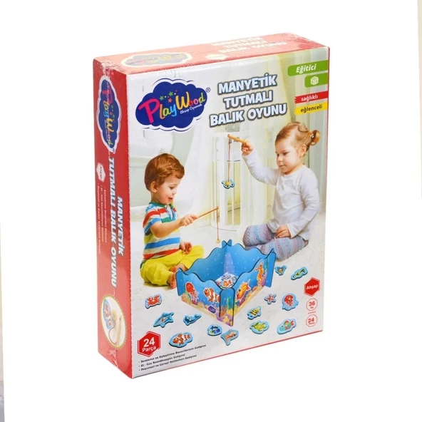 Mey İthalat® ONY-381 Onyıl, Ahşap, Manyetik Tutmalı Balık Oyunu ürün görseli 1