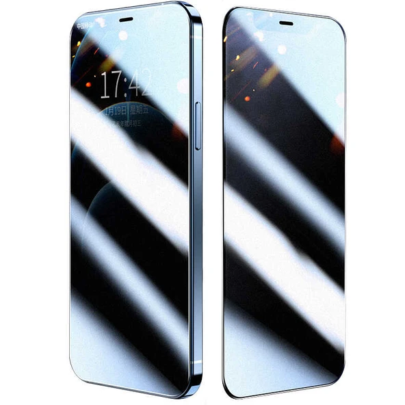 Zore Apple ile uyumlu iPhone 12 Pro Max Fit Hard Mat Privacy Cam Ekran Koruyucu ürün görseli 1